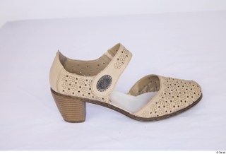 Hanane Clothes  327 beige perforated strap buckle shoes casual…